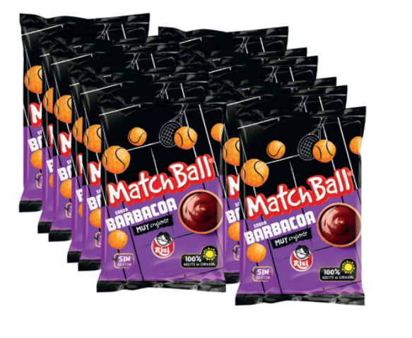 SNACK MATCHBALL CHEESE RISI 20Uds. X 35Gr. CAJA