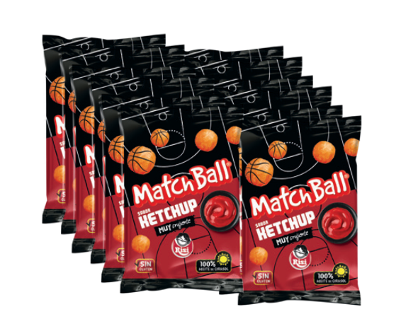 SNACK MATCHBALL CHEESE RISI 20Uds. X 35Gr. CAJA