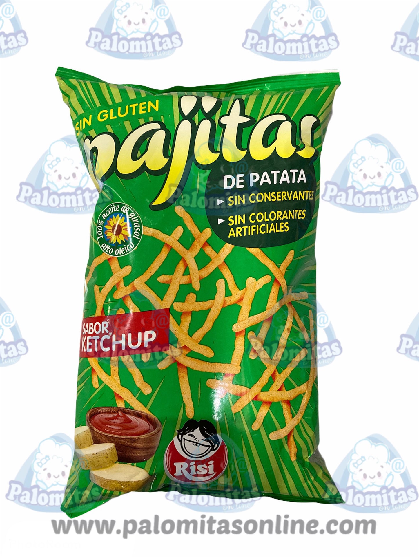 PAJITAS KÉTCHUP 100 GR 1.20 PALOMITAS ONLINE