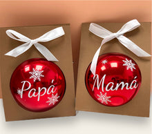 Cargar imagen en el visor de la galería, BOLA NAVIDEÑA PERSONALIZADA 8CM
