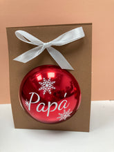 Cargar imagen en el visor de la galería, BOLA NAVIDEÑA PERSONALIZADA 8CM
