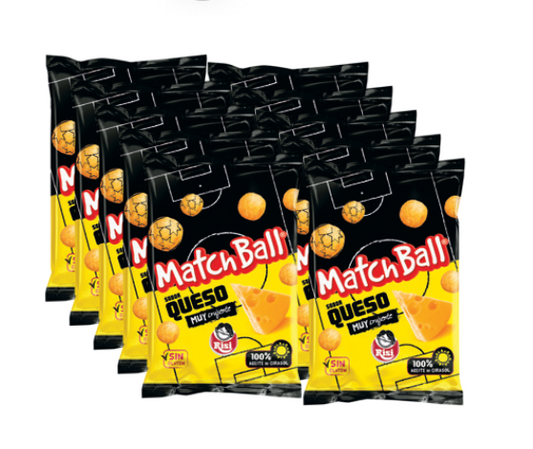 SNACK MATCHBALL CHEESE RISI 20Uds. X 35Gr. CAJA