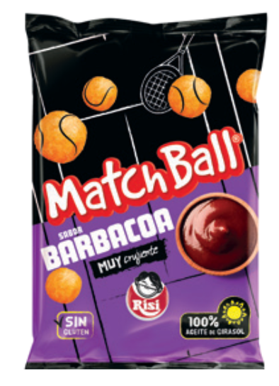 SNACK MATCH BALL BBQ 105 GR