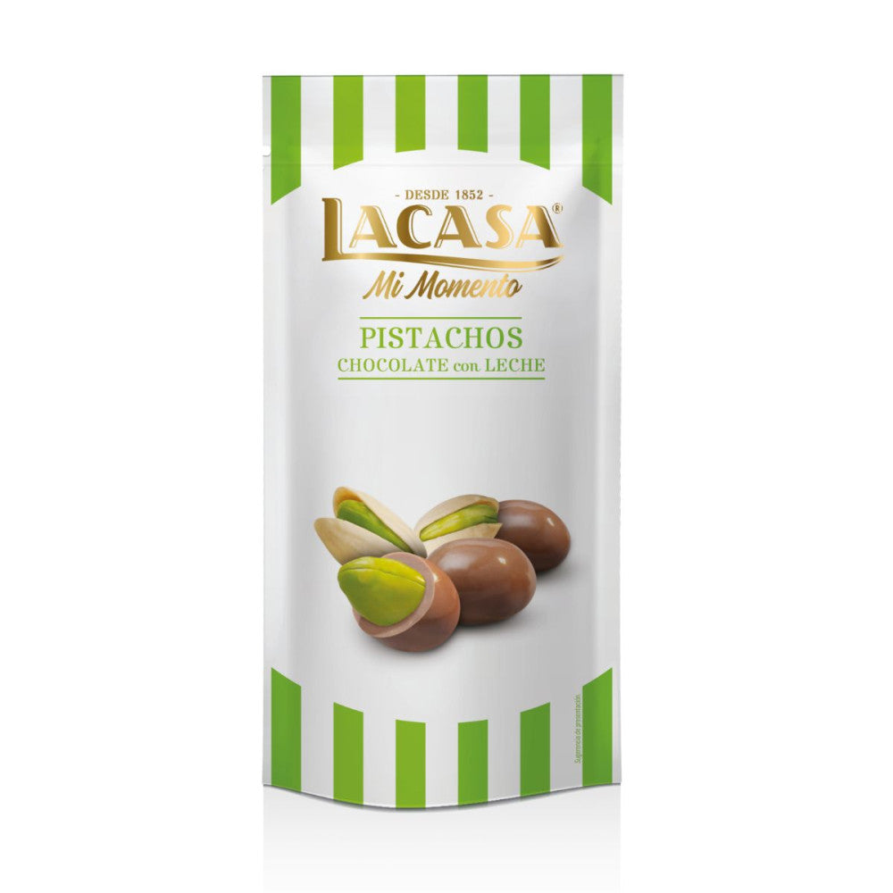 LA CASA MI MOMENTO PISTACHO CHOCOLATE CON LECHE 50G.