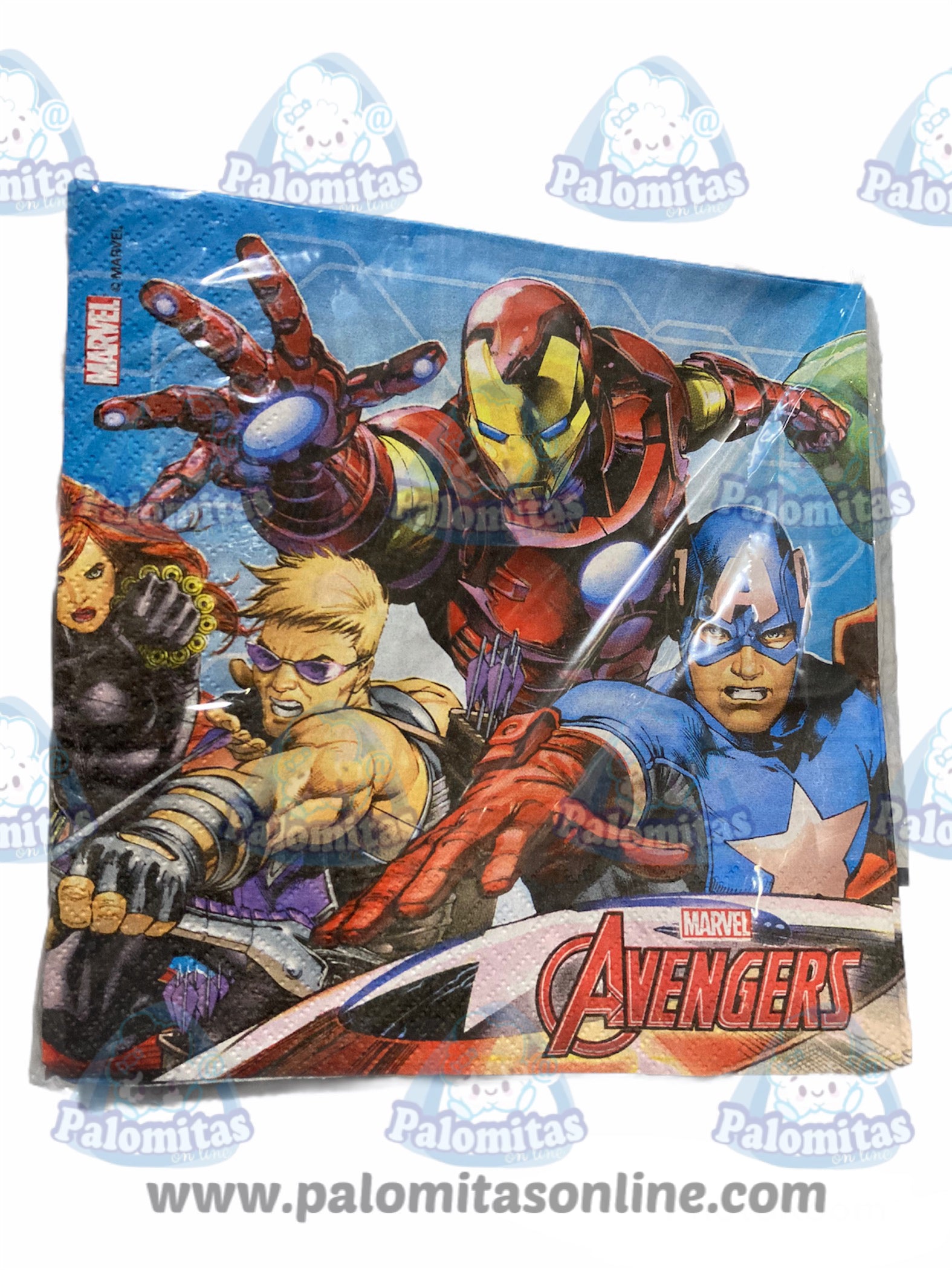 SERVILLETAS AVENGERS LOS VENGADORES MARVEL 3.90 PALOMITAS ONLINE