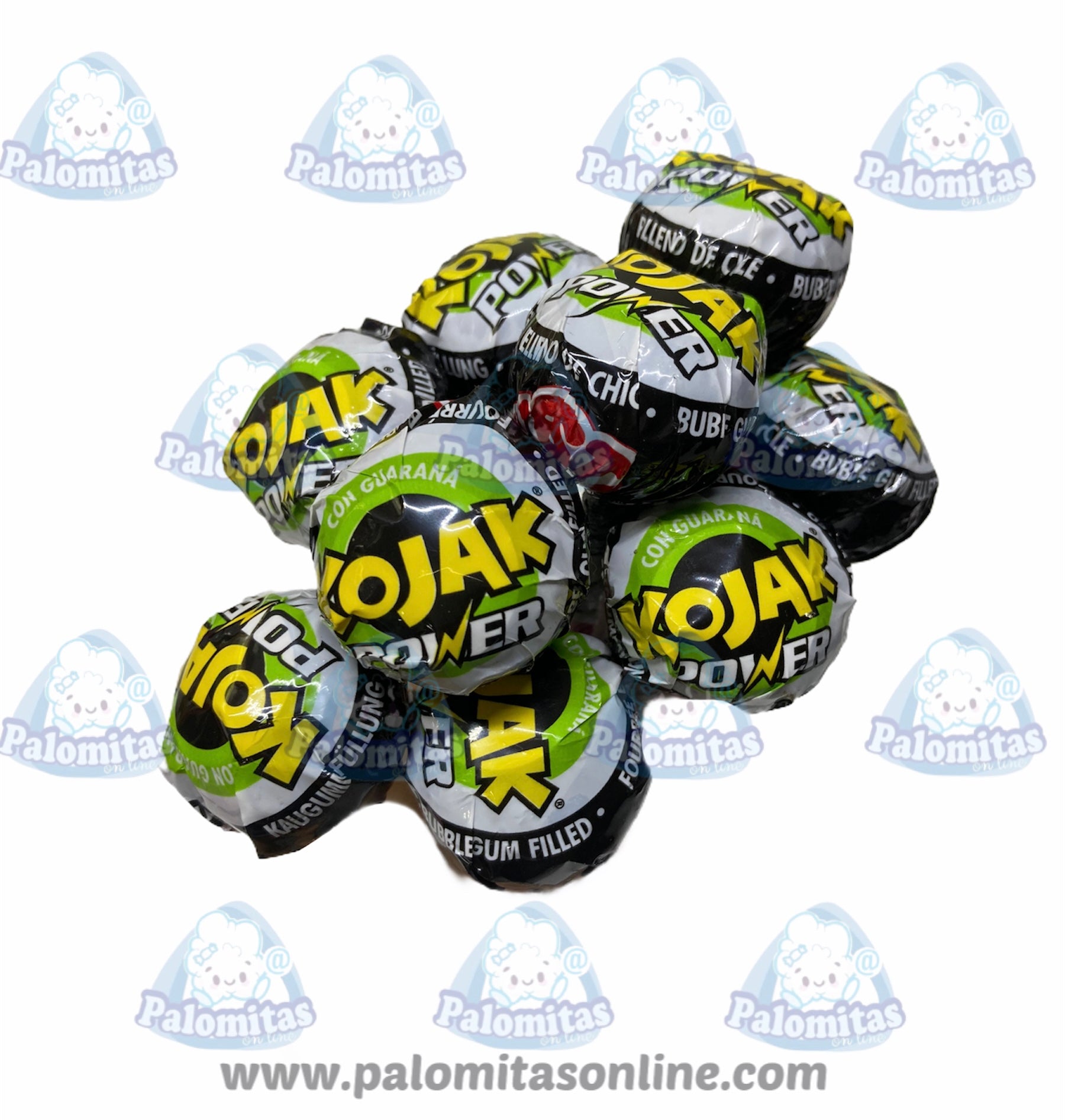 Chupachups con Chicle Kojak Power Fiesta 4 Uds