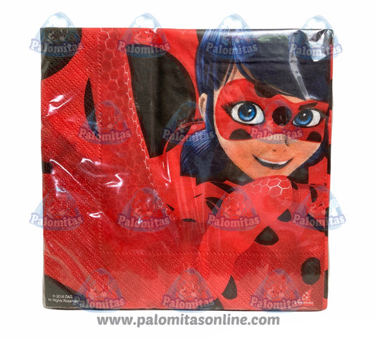 SERVILLETAS PRODIGIOSA LADYBUG MIRACULOUS 3.20 PALOMITAS ONLINE