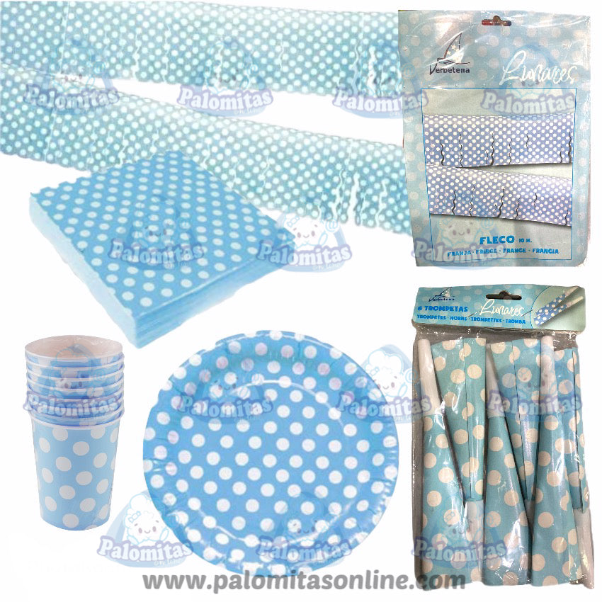 PACK II LUNARES BLANCOS FONDO AZUL 6-8 UDS 14.95 PALOMITAS ONLINE