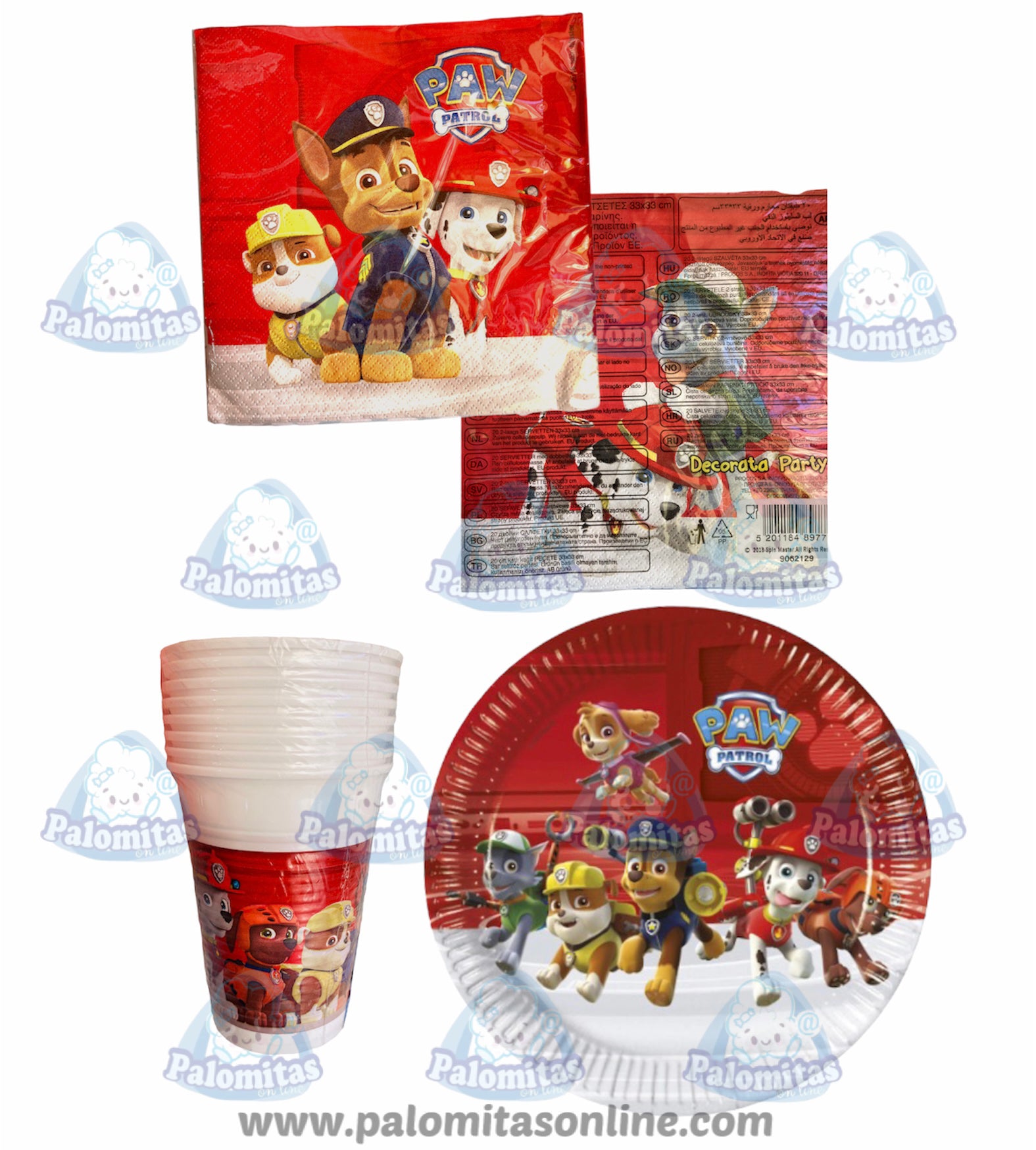 PACK PAW PATROL PATRULLA CANINA 10.50 PALOMITAS ONLINE