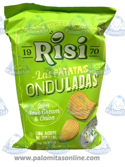 PATATAS RISI ONDULADAS SOUR CREAM & ONION 100Gr