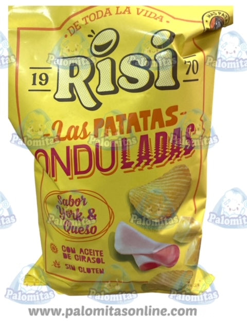 PATATAS RISI ONDULADAS YORK & QUESO 100Gr