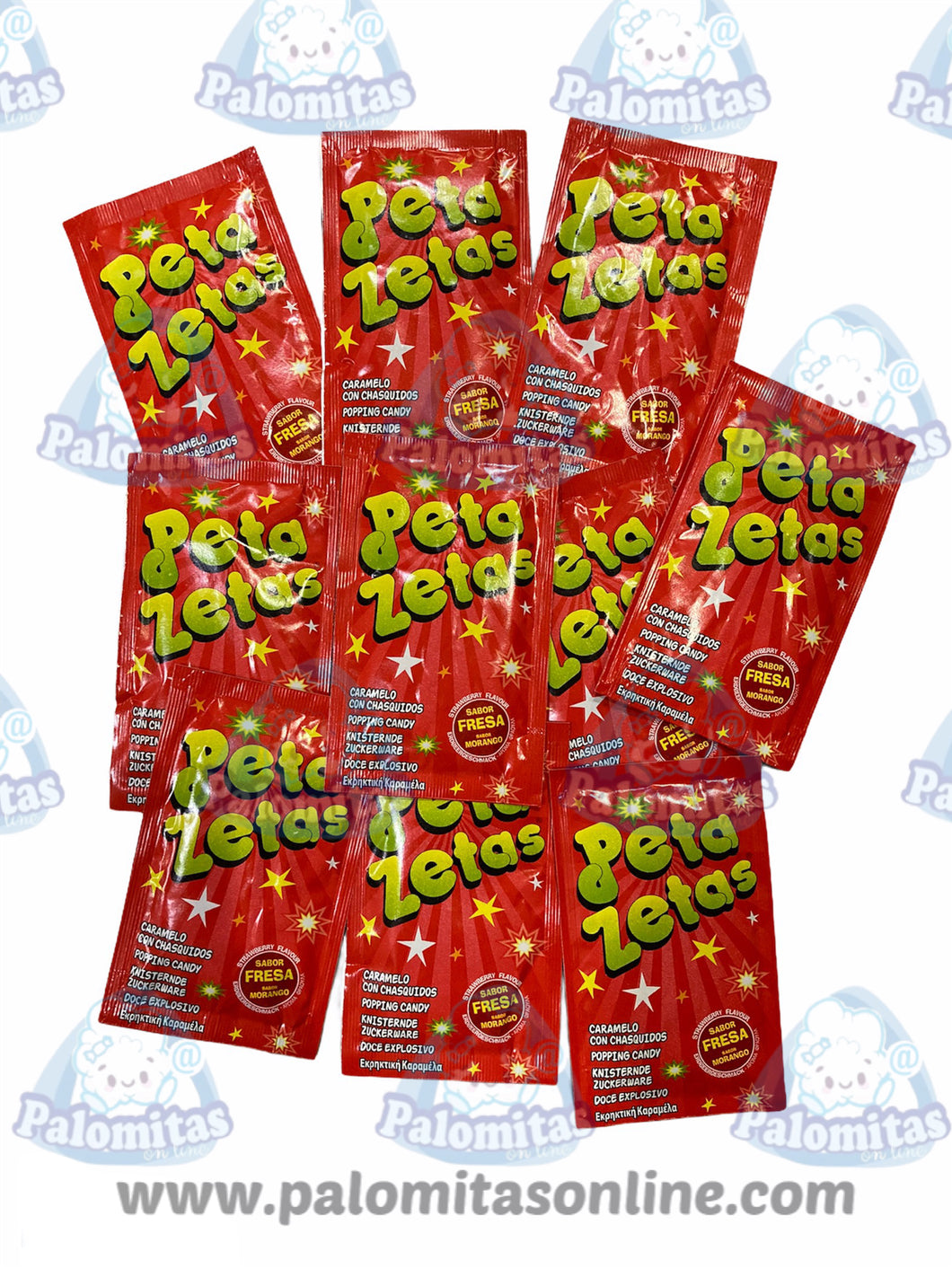 PETA ZETAS ORIGINALES FRESA 10 UDS 3.50 PALOMITAS ONLINE
