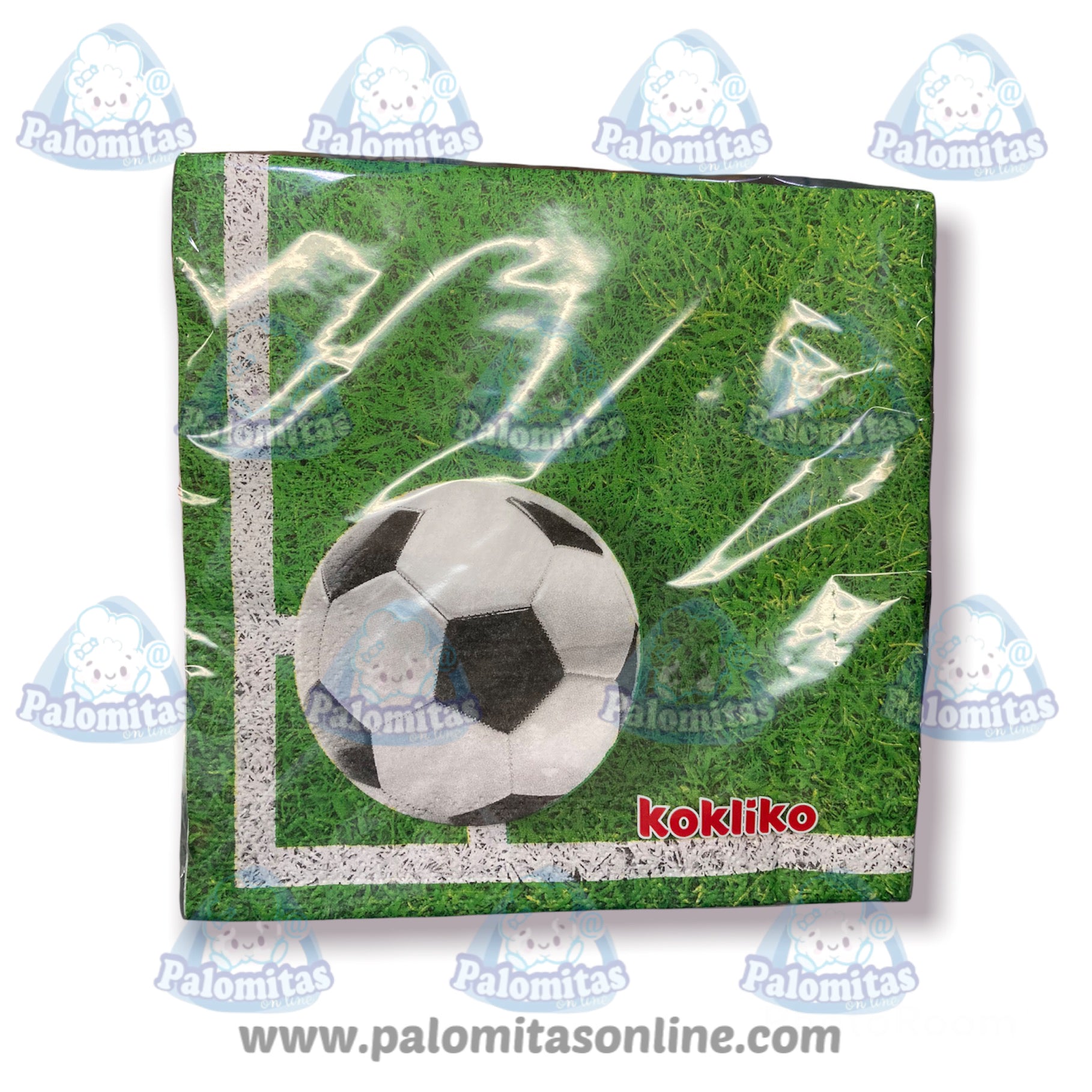 SERVILLETAS BALÓN DE FÚTBOL 2.50 PALOMITAS ONLINE