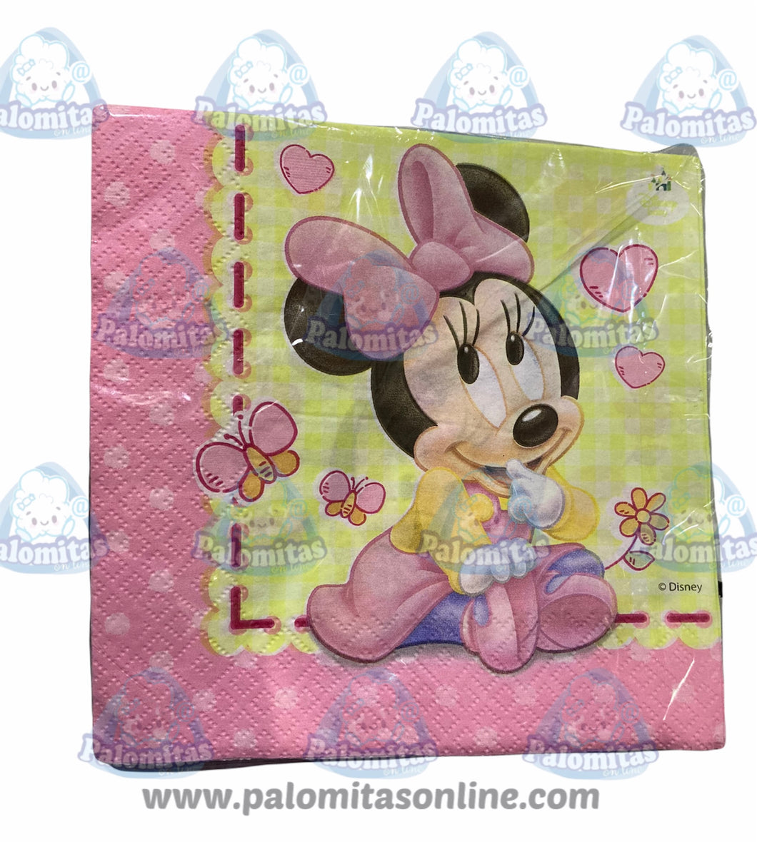 SERVILLETAS MINNIE BEBÉ DISNEY 3.90 PALOMITAS ONLINE